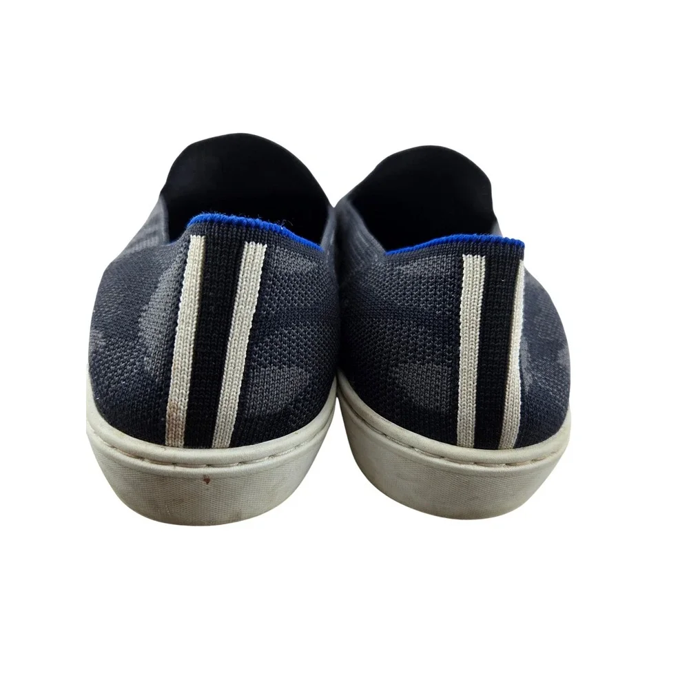 Rothy's The Sneaker Grey Camo Slip On Knit Shoes Womens 9.5 Washable Sustainable